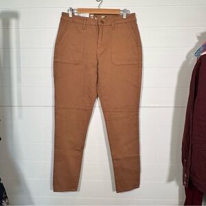 NWT Seven7 Women's Brown Chino Utility Skinny Ankle Pants Size 10